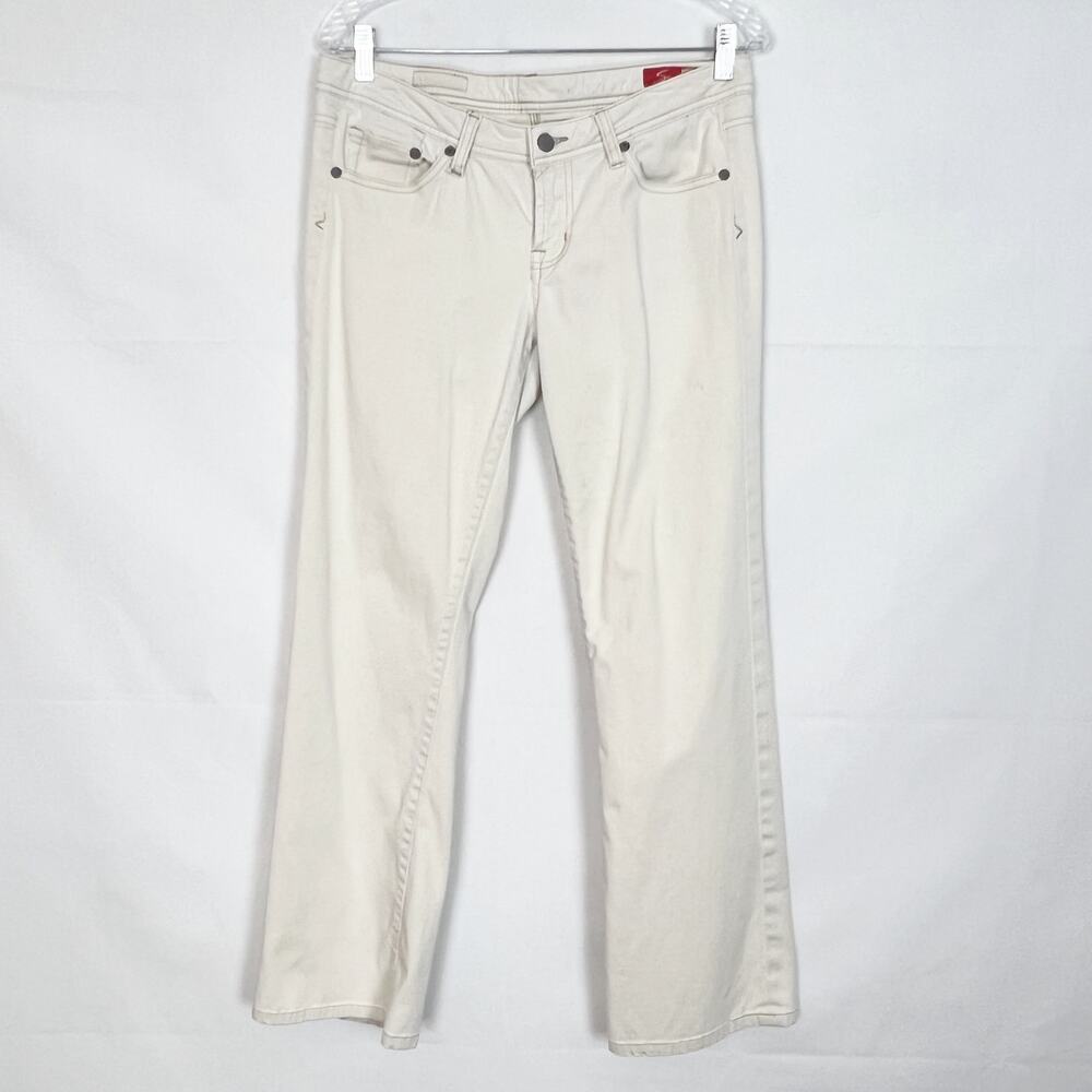 Seven7 Y2K Vintage Mid-Rise Cream Pants Size 32